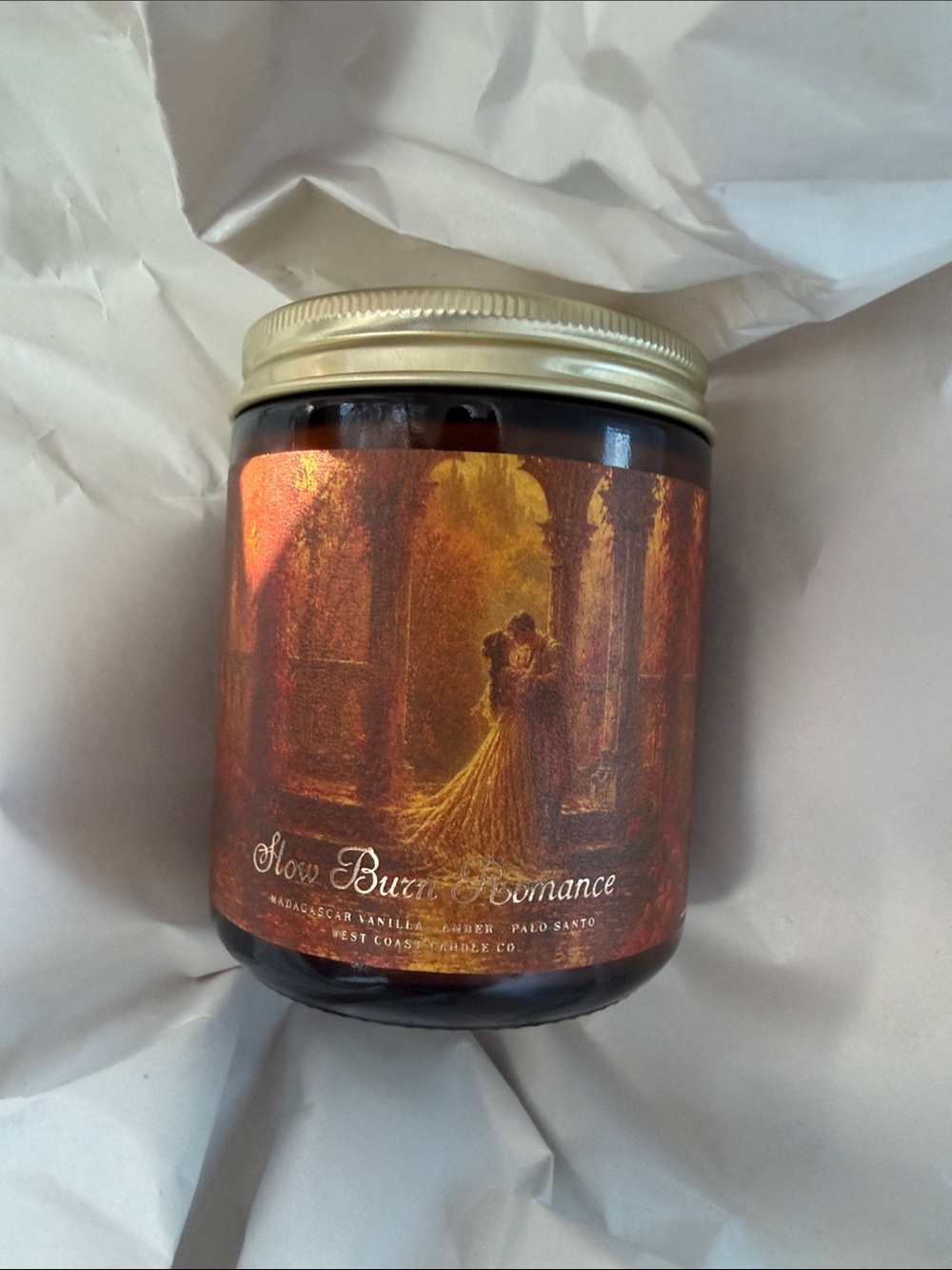Viral Booktok Slow Burn Romance Candle